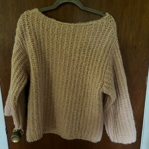 M light pink zara knitted sweater